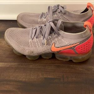 Gray and Pink Nike Vapor Max